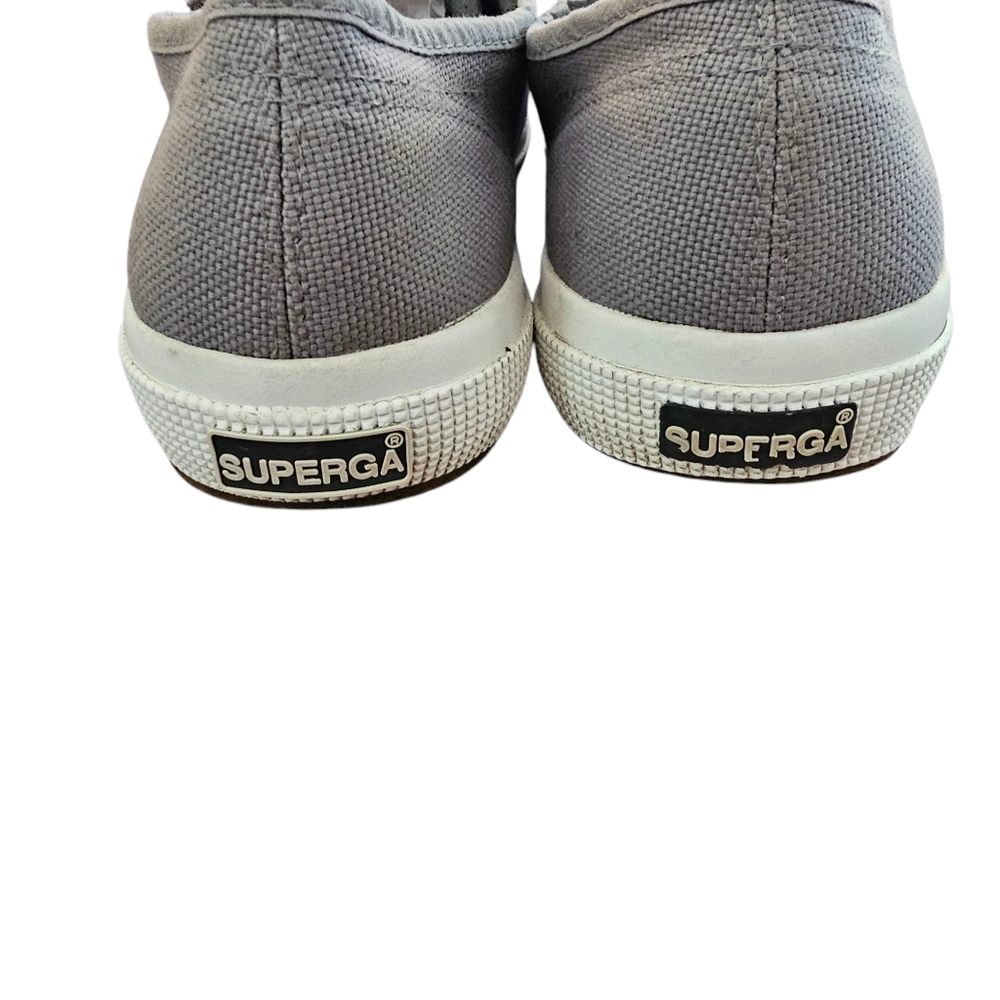Superga Cotu Gray Cotton Canvas Sneaker - Picture 3 of 10